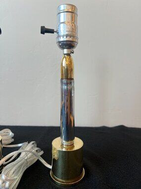 Bullet Lamp Brass Chrome Table Lamp Unique Rustic Decor